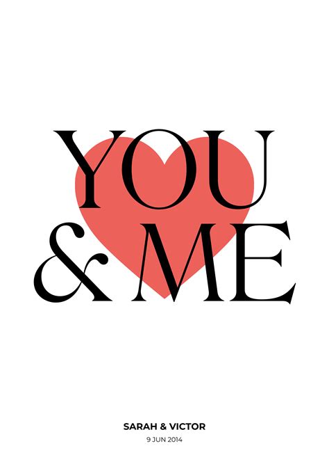 i and you you and me